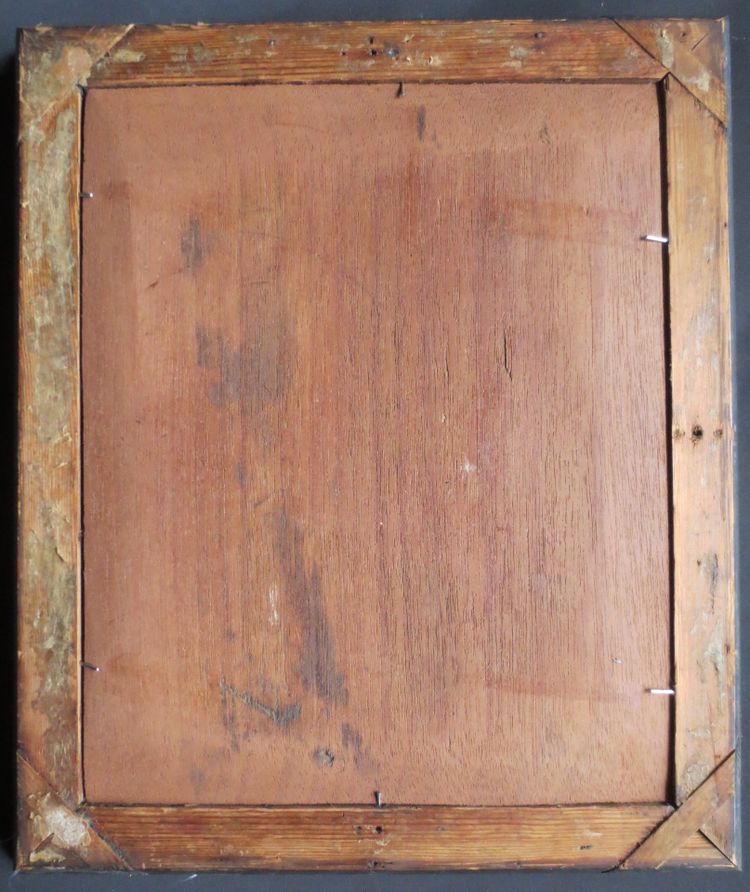 Portrait de jeune femme, école russe du XIXe siècle.    