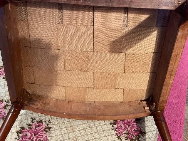 Bergère en acajou à coussin d'époque Directoire