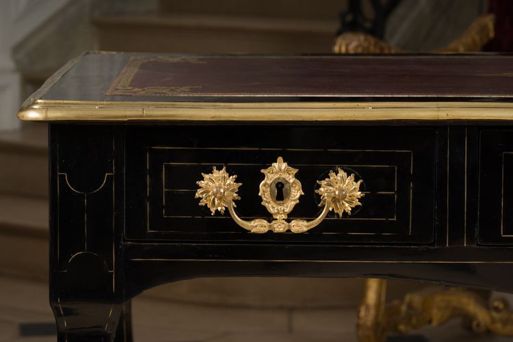 Scrivania piatta in stile Regency
