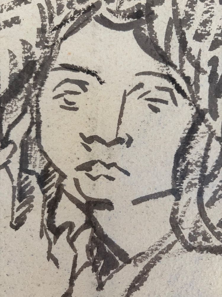 Louis Valtat, Ritratto di Suzanne Valtat, 1902 circa, inchiostro