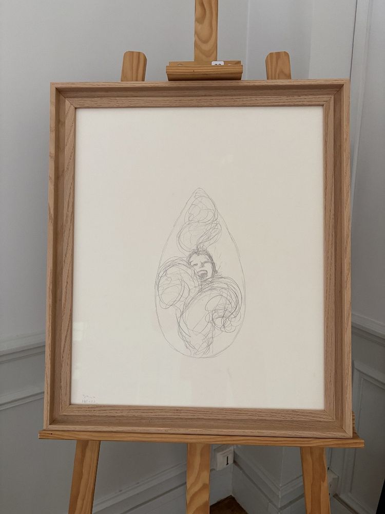 Gruau, Danseuse du Lido, crayon sur papier