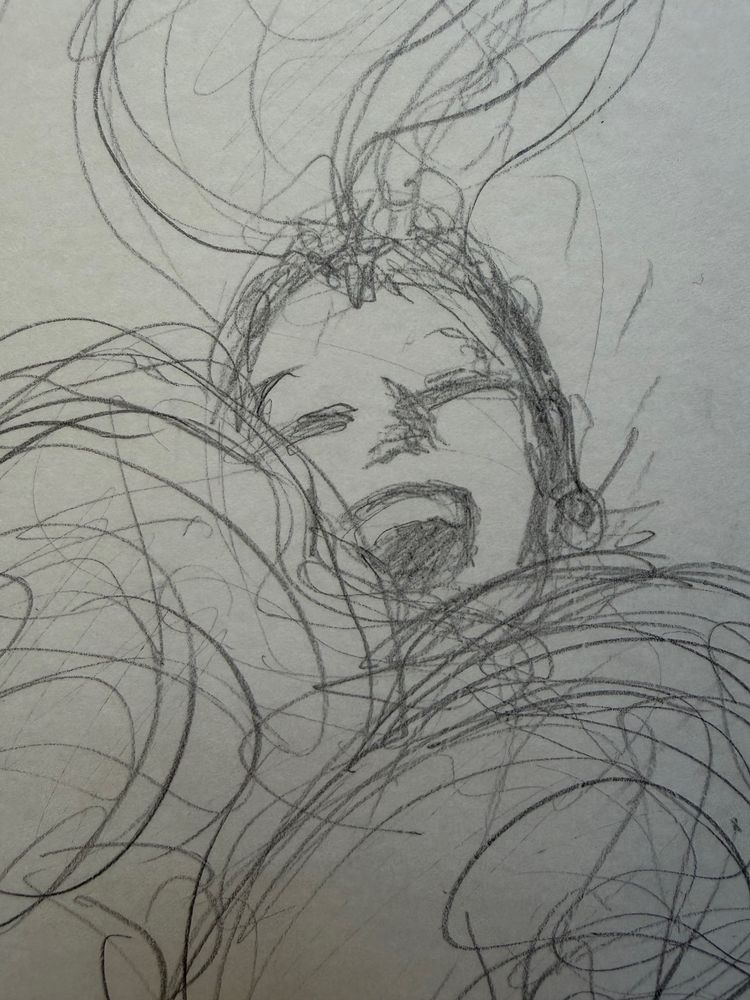 Gruau, Danseuse du Lido, crayon sur papier