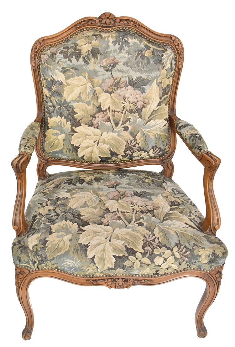 Coppia di poltrone in stile Luigi XV dette "à la Reine".