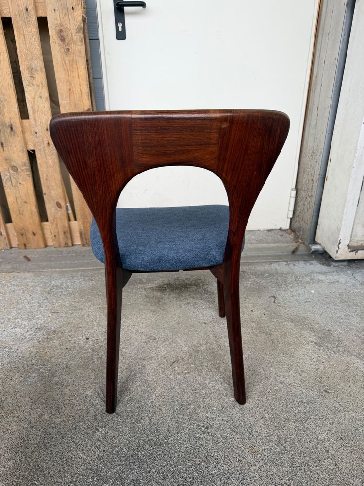 SUITE DE 4 CHAISES EN PALISSANDRE DE RIO PAR NIELS KOEFOEDS CIRCA 1960 DANEMARK