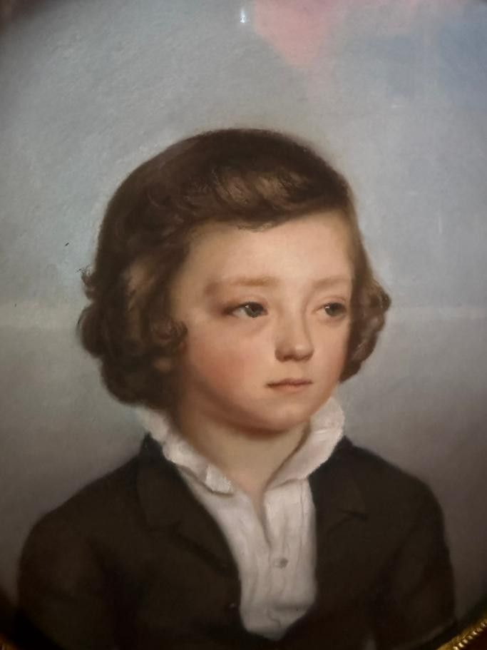 PASTEL DU 19ème REPRESENTANT UN JEUNE GARCON 