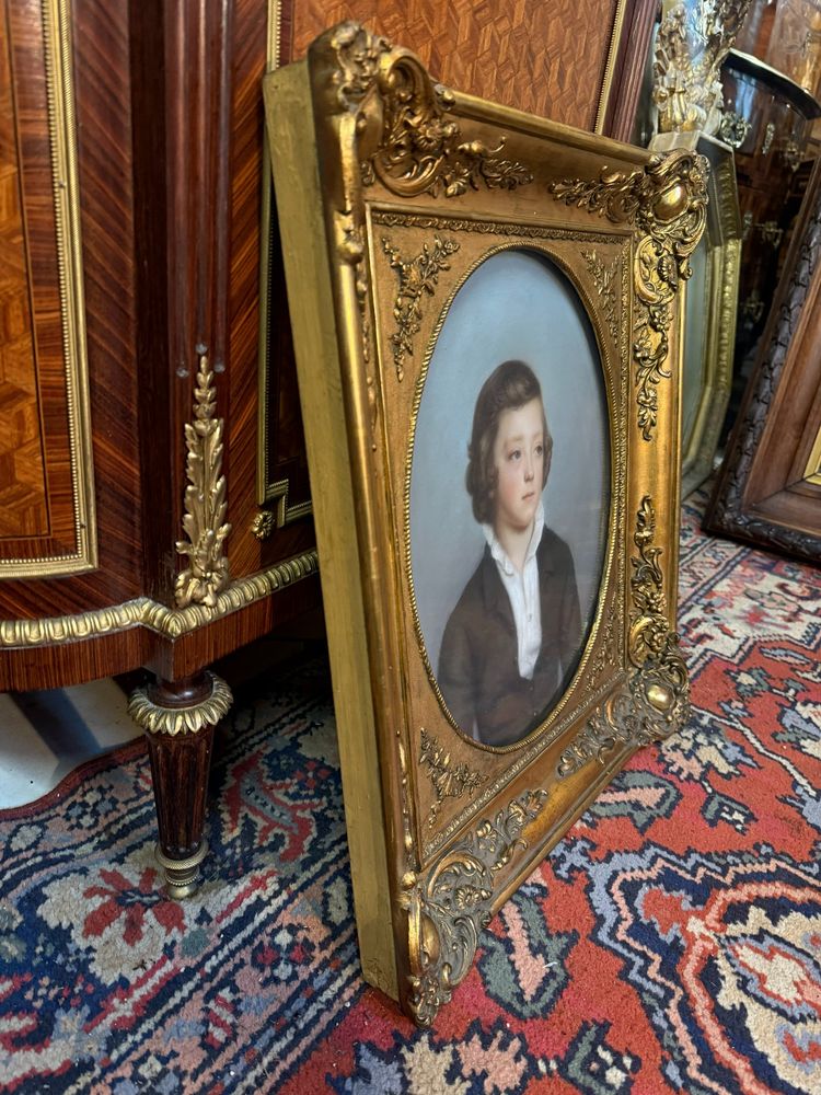 PASTEL DU 19ème REPRESENTANT UN JEUNE GARCON 