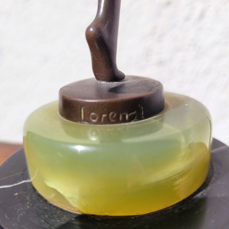 Lorenzl, danseuse en bronze, signée, Art déco, XXème siècle