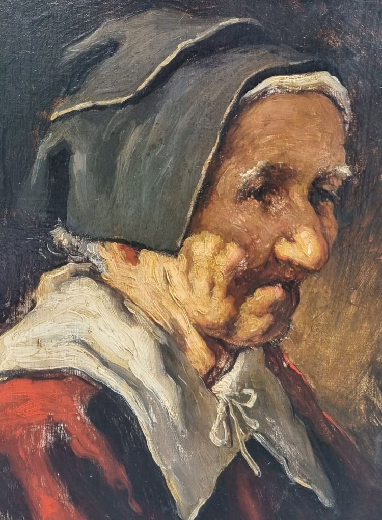 Romana ARREGUI - Portrait d'une vieille femme basque 