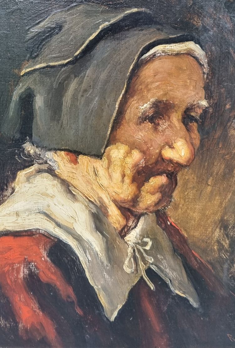 Romana ARREGUI - Portrait d'une vieille femme basque 