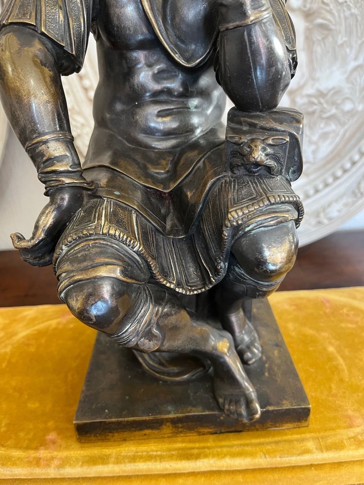 Bronze sculpture «  Laurent de Médicis «  D’après Michel-Ange