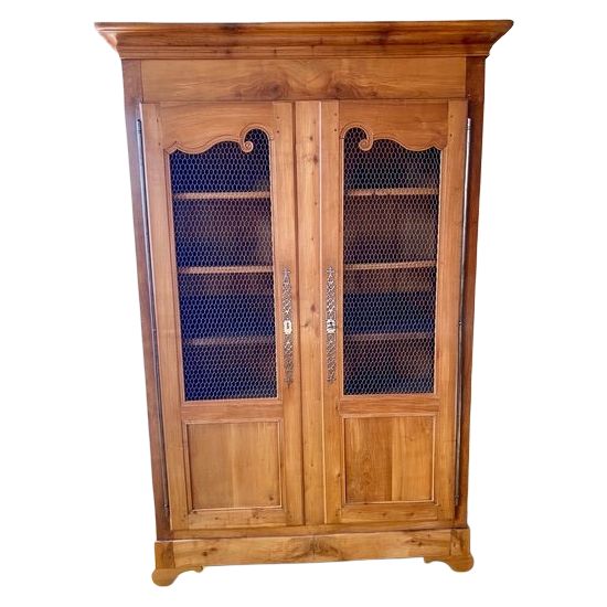 Bibliothèqu en merisier fin XIX ème