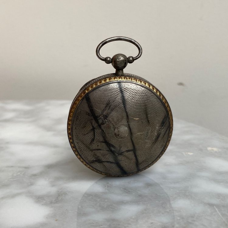 Montre à coq XIXe cadran émail