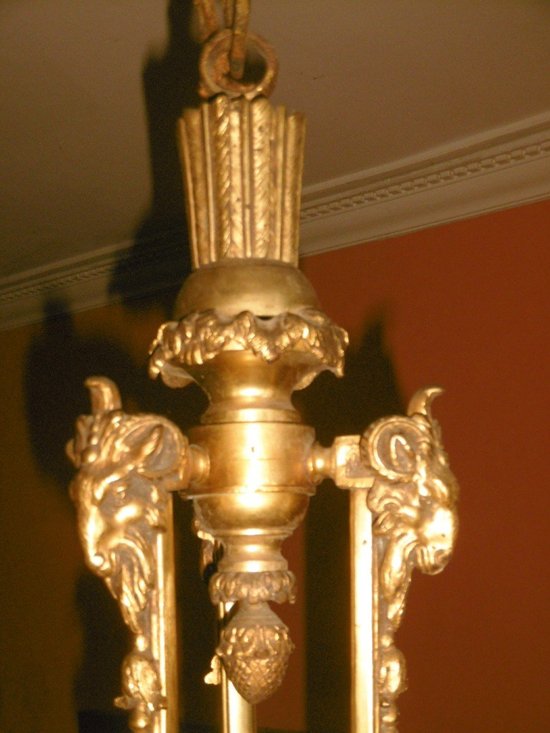 Bronze Chandelier With Putti