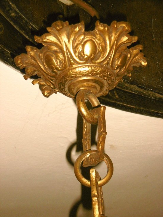 Bronze Chandelier With Putti