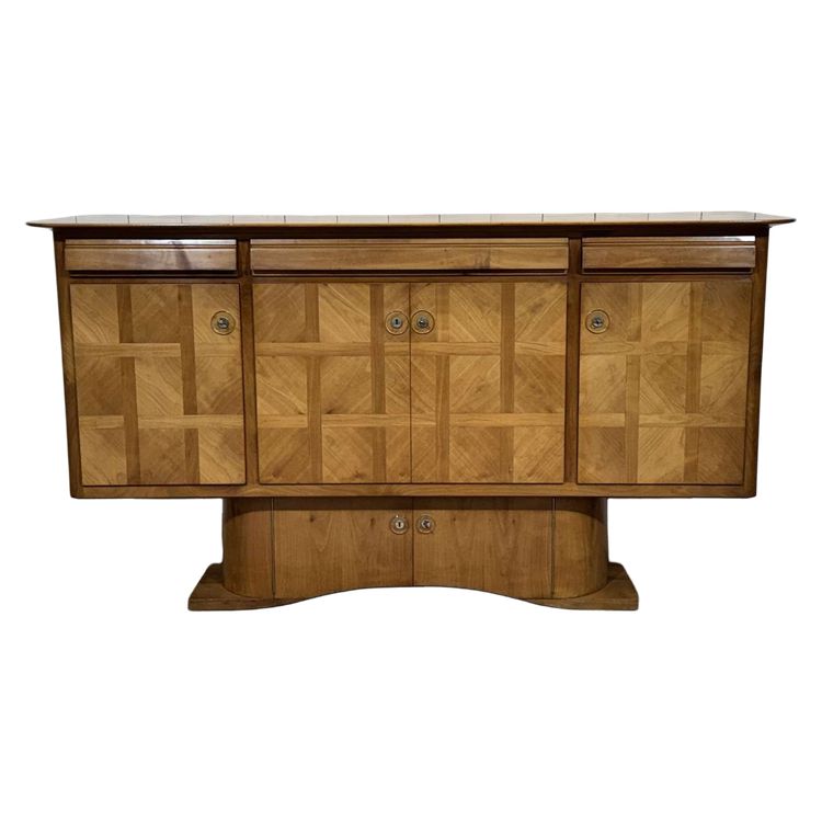 Credenza Art Déco firmata Jorj Rual (1901-1986) e datata 1935 - legno di ciliegio