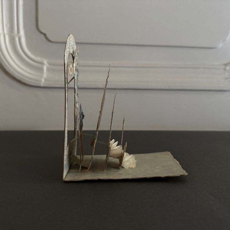 Religious image, penknife, souvenir of First Communion, 19th century