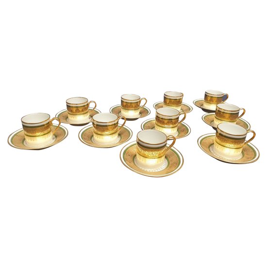 Service en porcelaine de Limoges style Empire