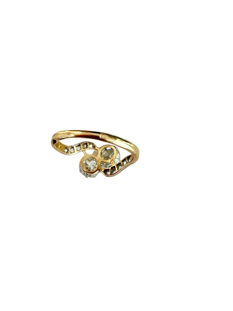 Ring toi et moi Gold, Platin und Diamant