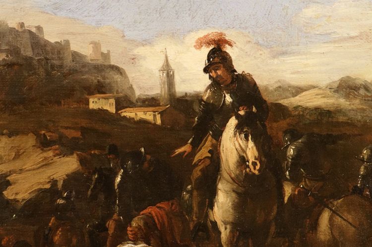 Scène de bataille, Michelangelo Cerquozzi (Rome, 1602 - 1660) cercle