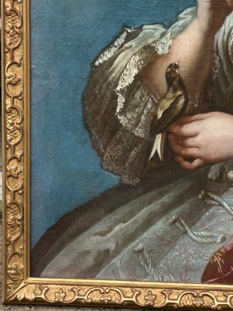 Portrait de Jeanne-Agnès Berthelot de Pléneuf (1698-1727) Marquise de Prie Huile/toile XVIIIème