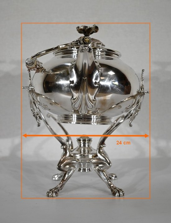 Samovar in silver plated metal, Maison Christofle - Early XXth century