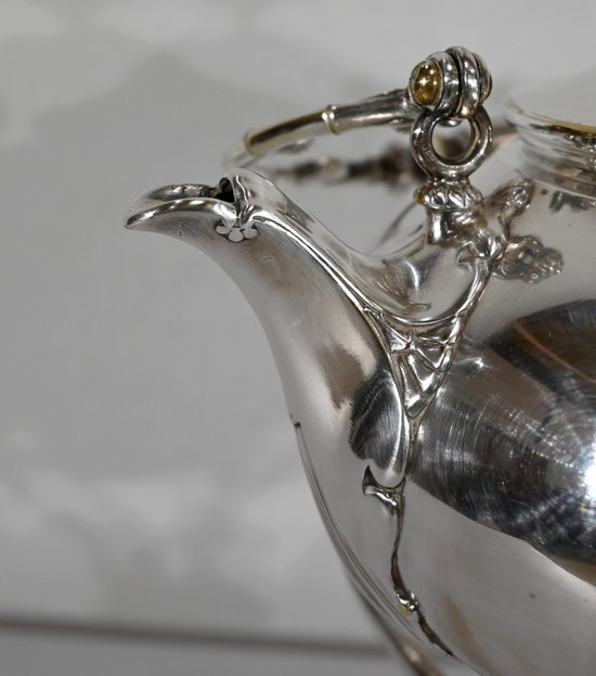 Samovar in silver plated metal, Maison Christofle - Early XXth century