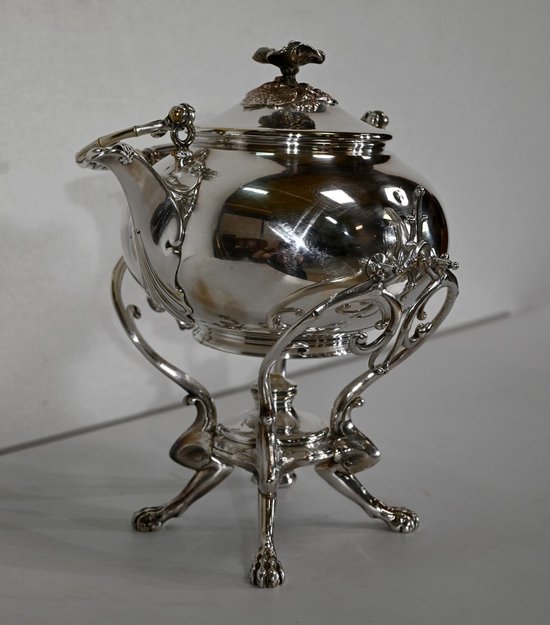 Samovar in silver plated metal, Maison Christofle - Early XXth century