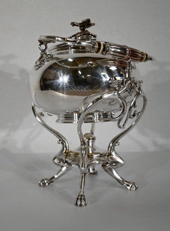 Samovar in silver plated metal, Maison Christofle - Early XXth century
