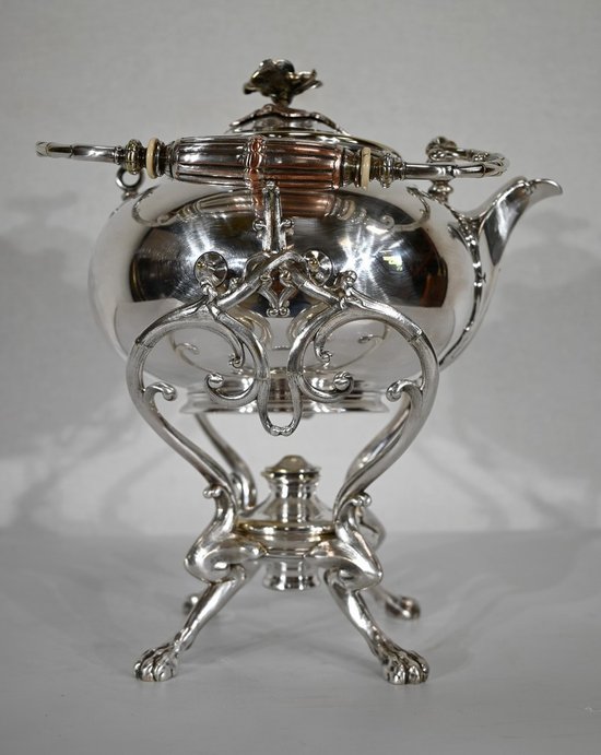 Samovar in silver plated metal, Maison Christofle - Early XXth century