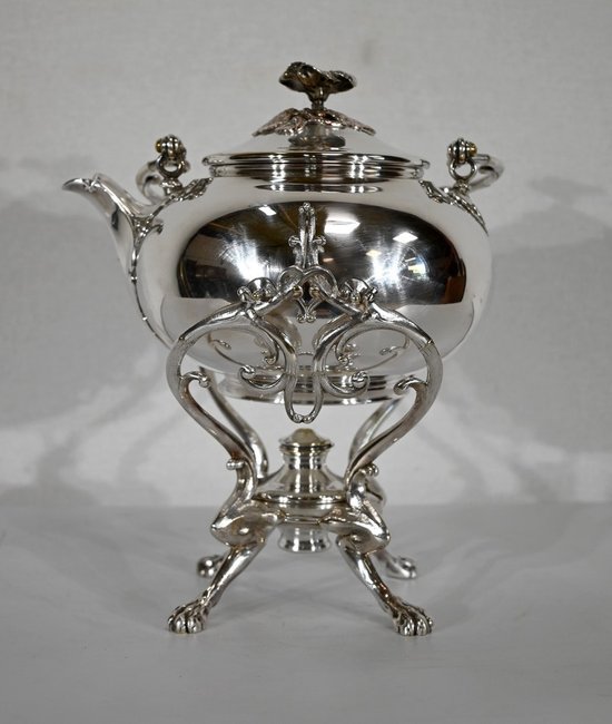 Samovar in silver plated metal, Maison Christofle - Early XXth century