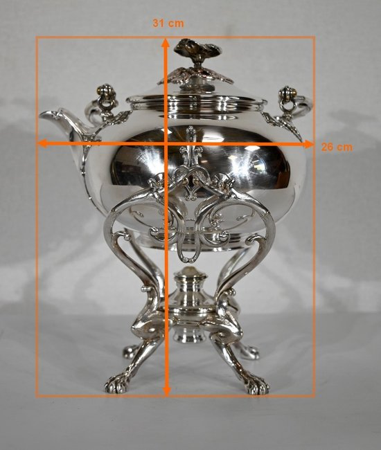 Samovar in silver plated metal, Maison Christofle - Early XXth century