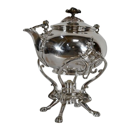 Samovar in silver plated metal, Maison Christofle - Early XXth century