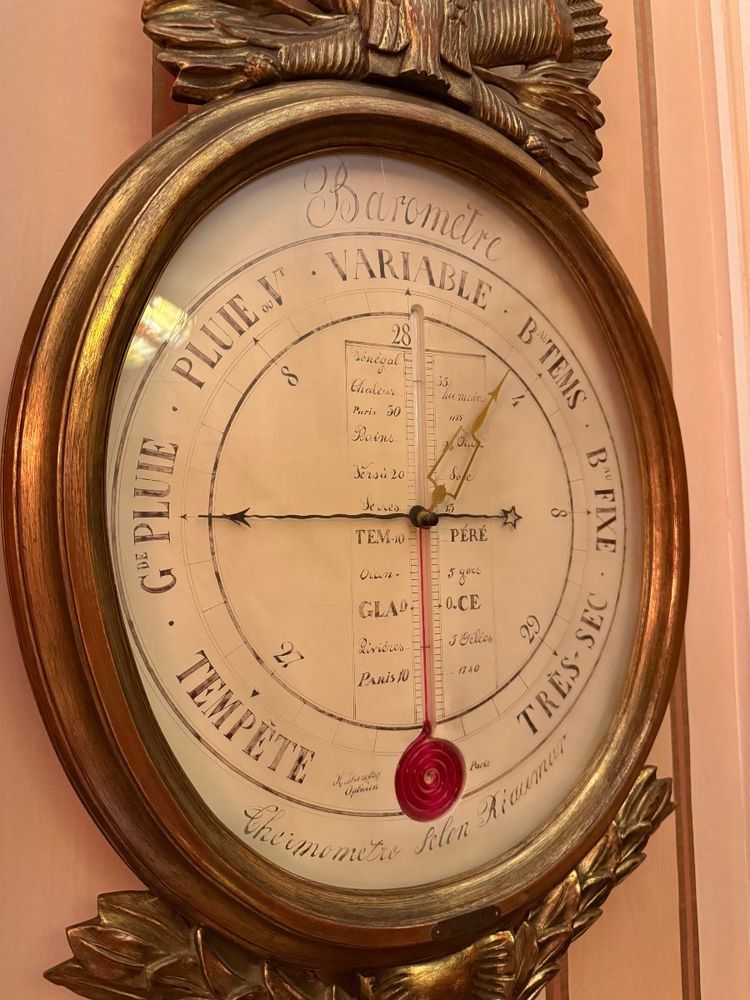 Thermometer-Barometer im Stil Ludwigs XVI. – Ende des 19. Jahrhunderts