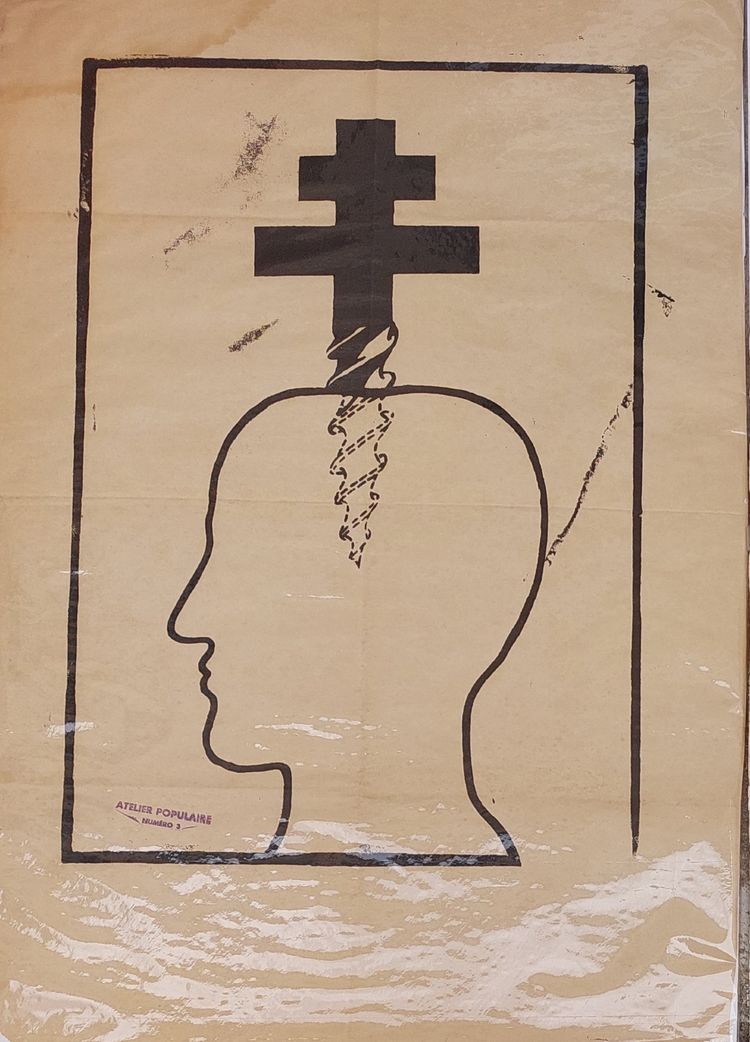 Affiches Mai 68 - Lobotomisé et Sochaux