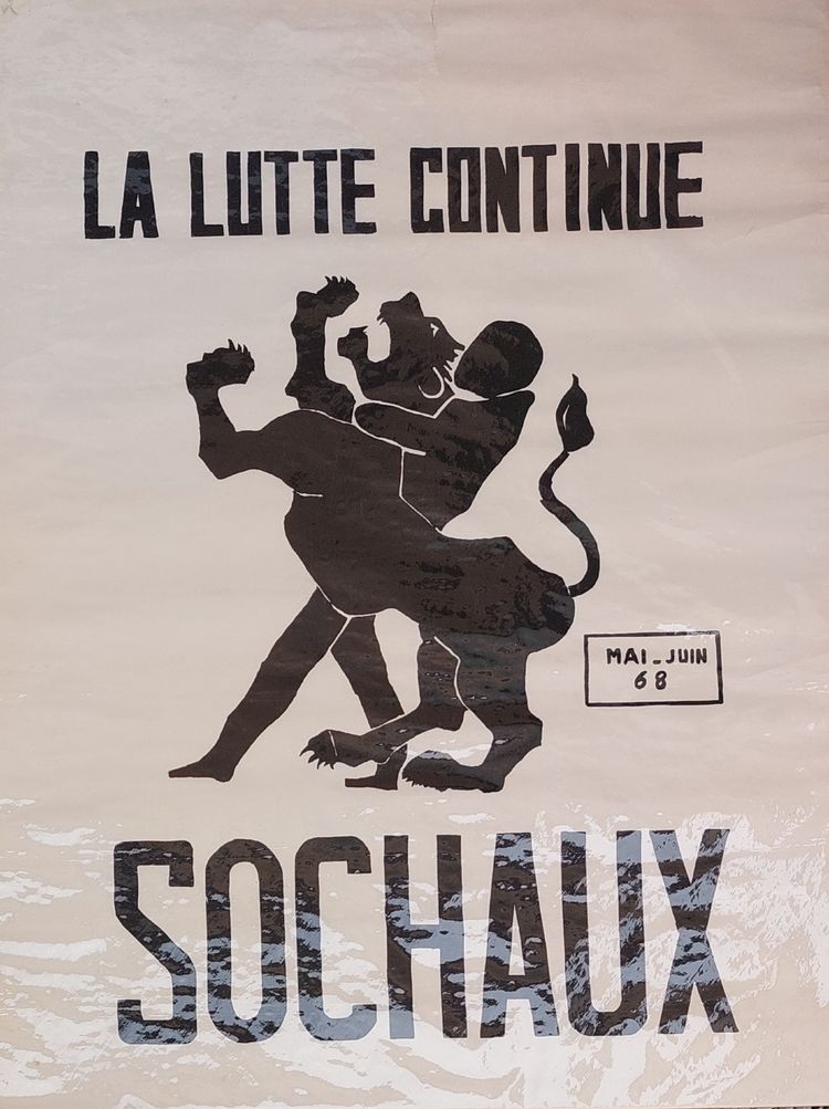 Affiches Mai 68 - Lobotomisé et Sochaux