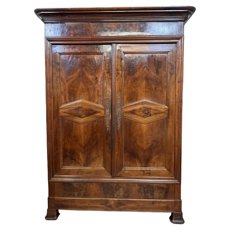 Armoire Bourguignonne En Noyer Massif