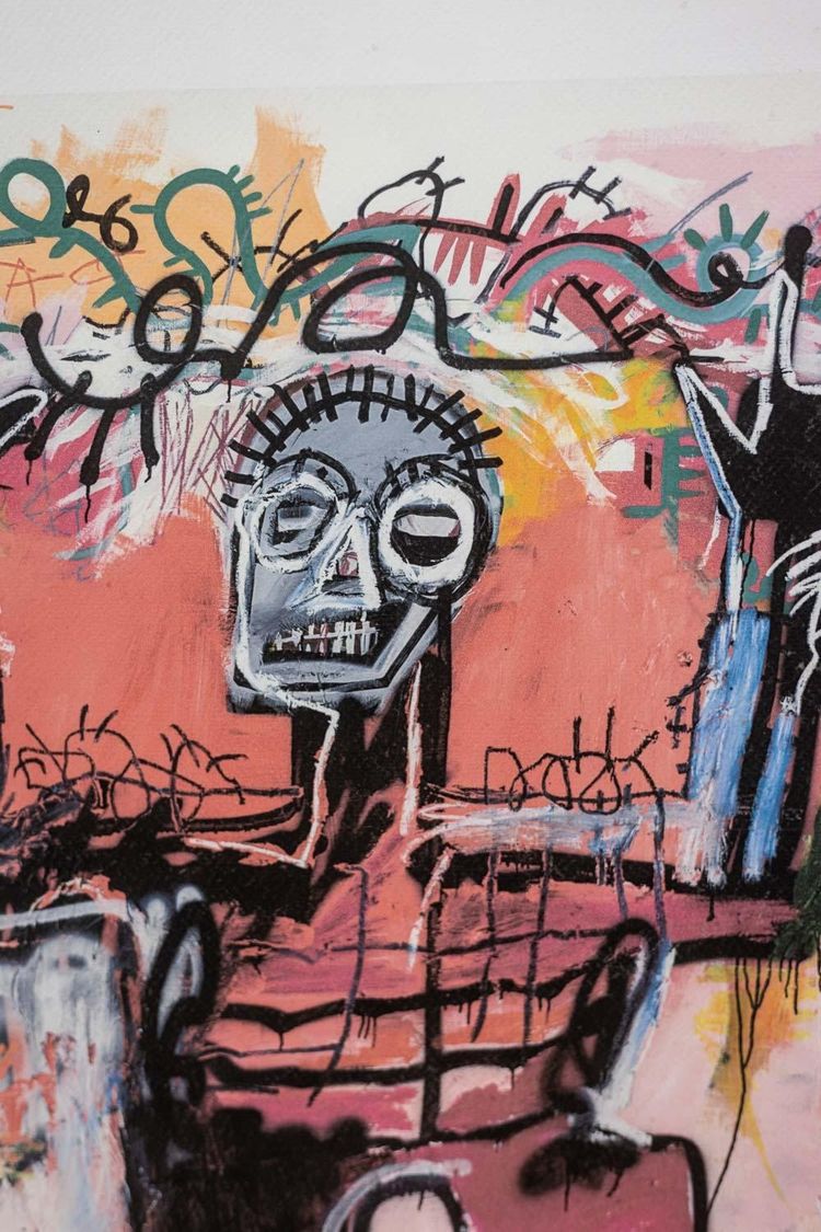 Jean-Michel Basquiat. Numbered color silkscreen print. 1990s. LS6633M84/1