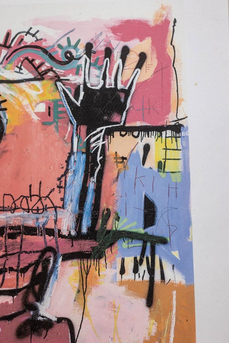 Jean-Michel Basquiat. Numbered color silkscreen print. 1990s. LS6633M84/1