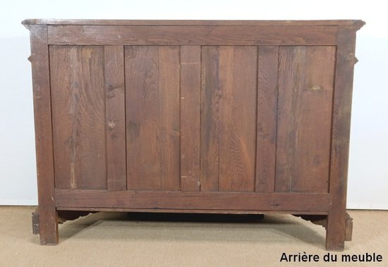 Property sideboard in Oak, Louis-Philippe style - End of XIXth century