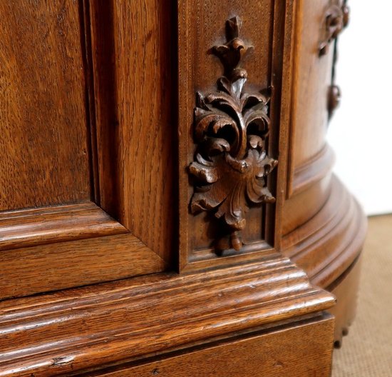 Property sideboard in Oak, Louis-Philippe style - End of XIXth century