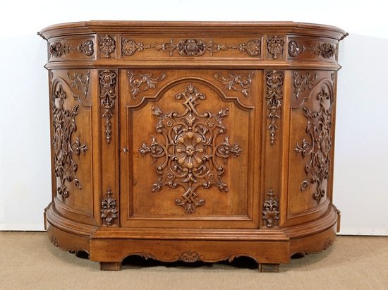 Property sideboard in Oak, Louis-Philippe style - End of XIXth century