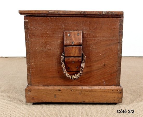 Baule da viaggio in mogano - seconda metà del XIX secolo
