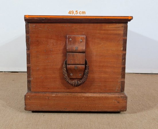 Baule da viaggio in mogano - seconda metà del XIX secolo