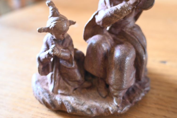 Incantevole terracotta di François Boucher, la lezione di musica