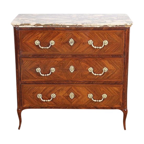 Commode en Bois de Violette, époque Louis XV – XVIIIe