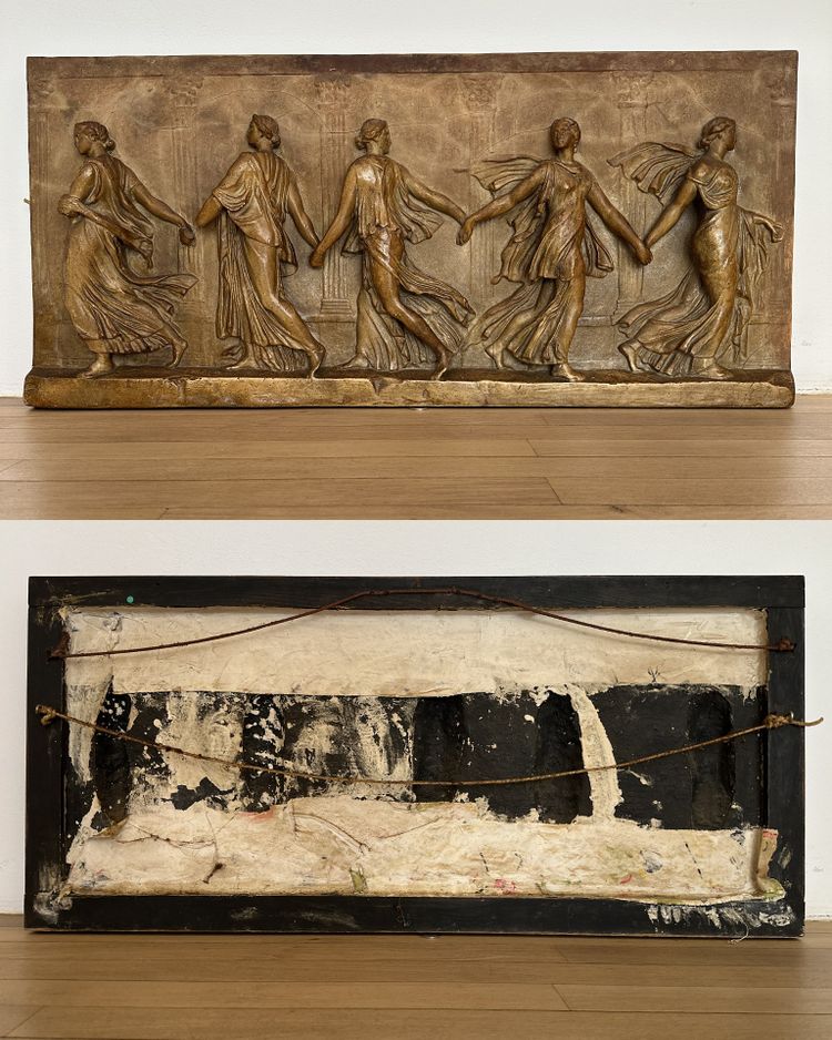 Gipsrelief, genannt "Die Borghese-Tänzerinnen" - nach der Antike