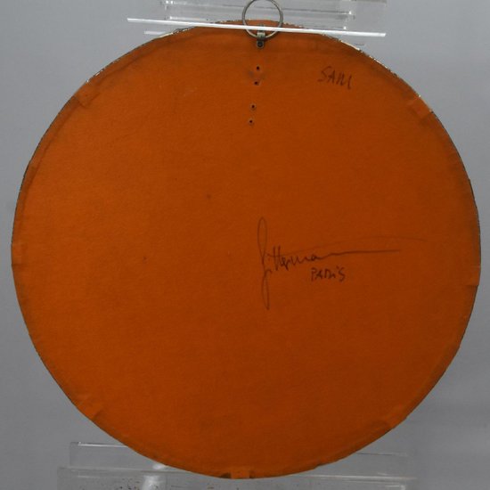 Miroir  Octogonal En Métal Années 80