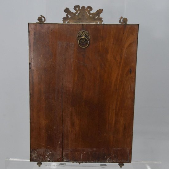 Napoleon III Brass Table Mirror 19th Century