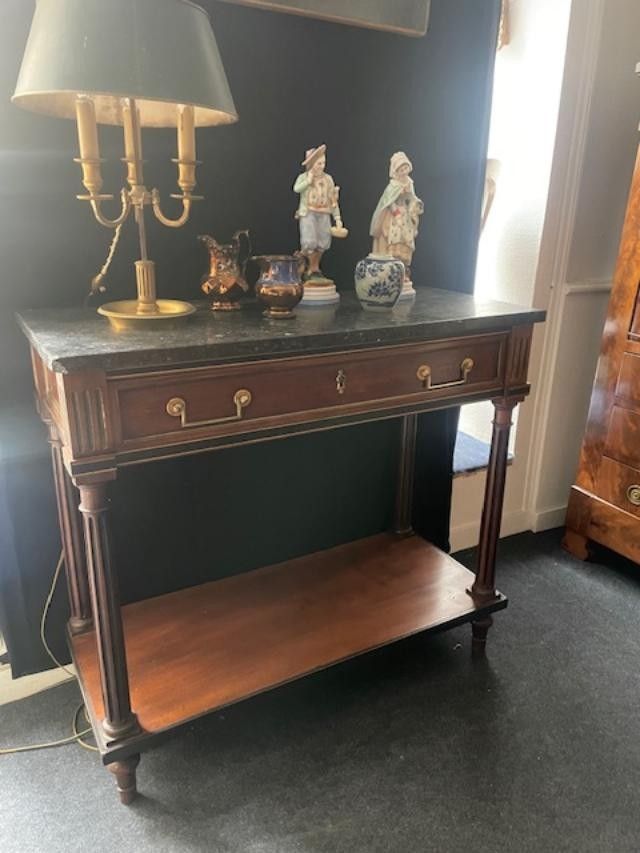 Consolle in mogano d'epoca Luigi XVI