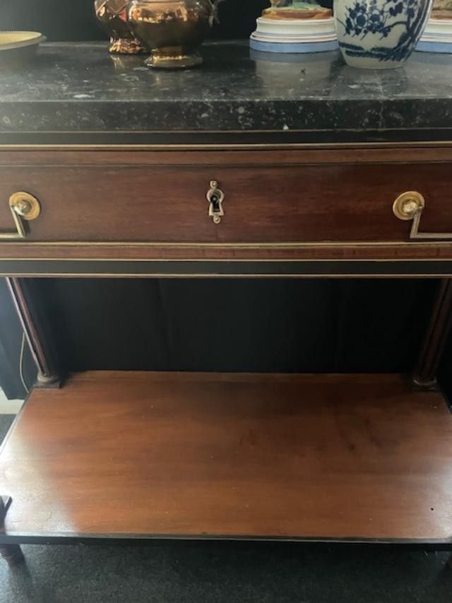 Consolle in mogano d'epoca Luigi XVI